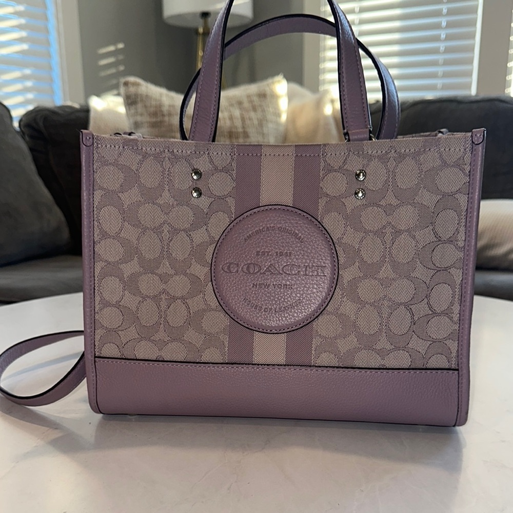 Coach Purple Dempsey 22 Purse